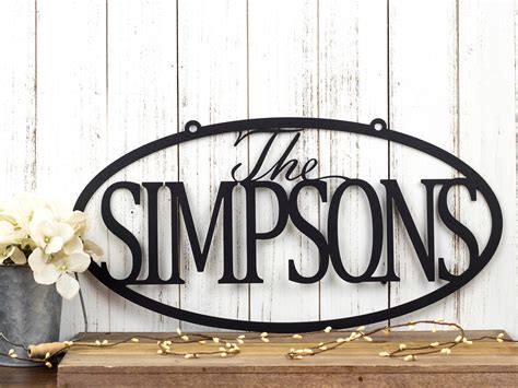 metal exterior house decoration last name|Top 10 last name metal signs ideas and inspiration .